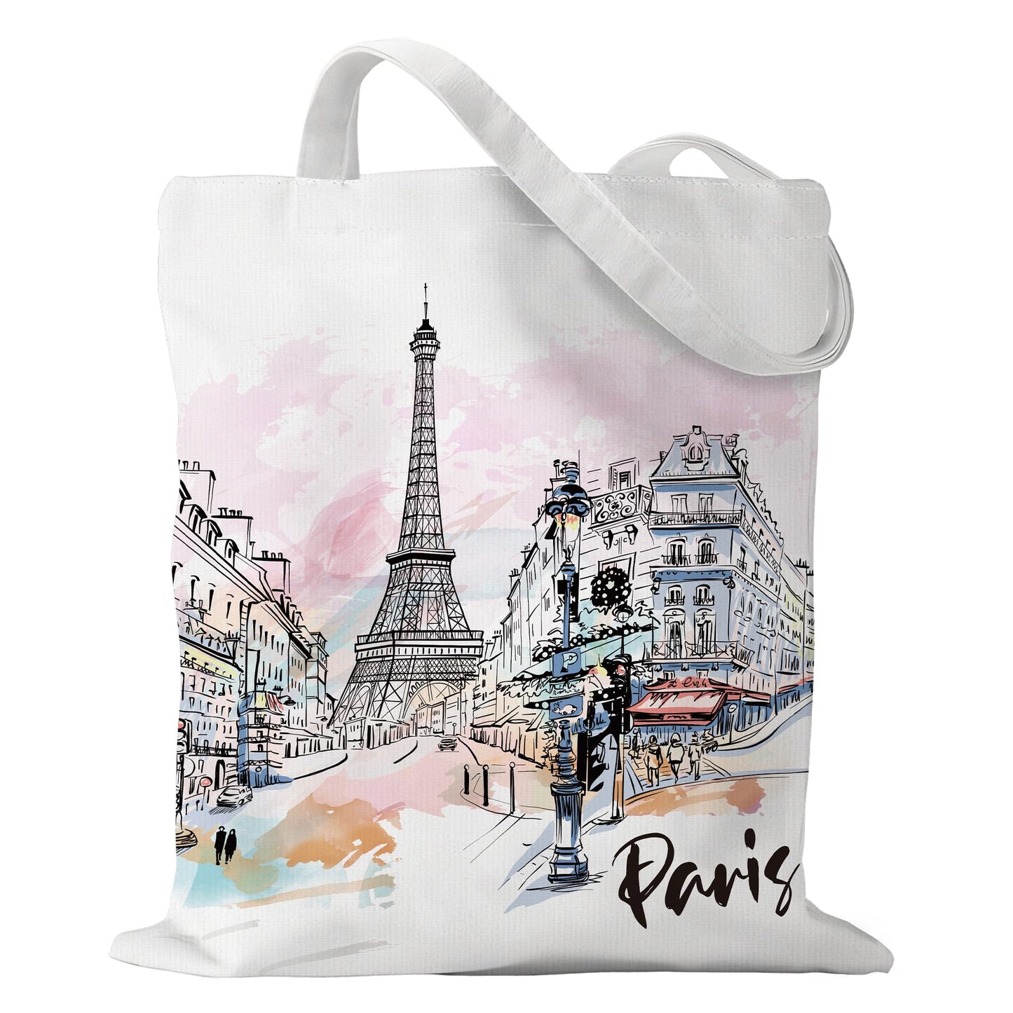 Sitsink Europe Travel Souvenirs Gifts Tote Bags Reusable Grocery Bags London Paris Switzerland Gifts for Women