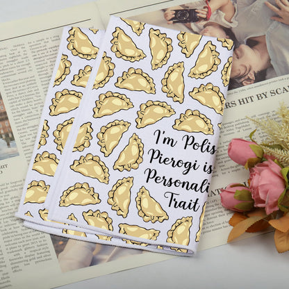 VAMSII Pierogi Kitchen Towels Pierogi Lover Gifts Polish Dumplings Housewarming Towel Polish Food Lover Gift Polska Themed Gift (USPierogiTowel)