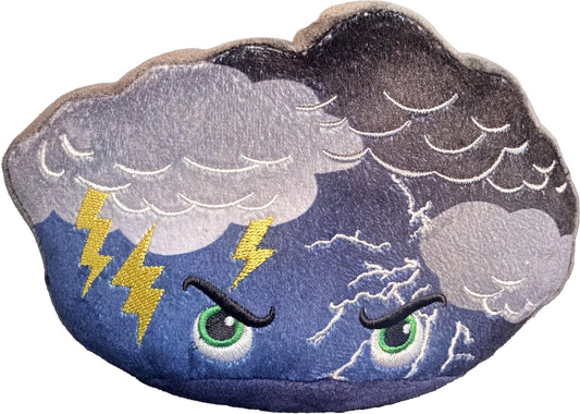 Thunderheads Thunderstorm Plush, Weather-Inspired Educational Soft Collectible with Fact Card for Exploring Earth Science, Gift for Nature Lovers, Storm Chasers, STEM Learning for Families & Friends