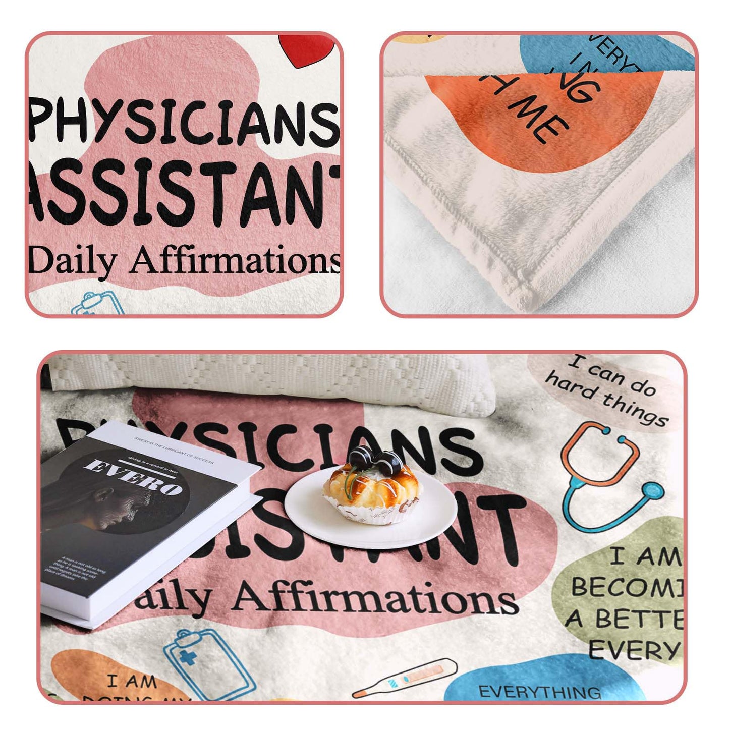 Givetoyou Physician Assistant Gifts, PA Week Gifts, Birthday Christmas Appreciation Thank You Gifts for Physician Assistant, PA Throw Blanket 60inx50in