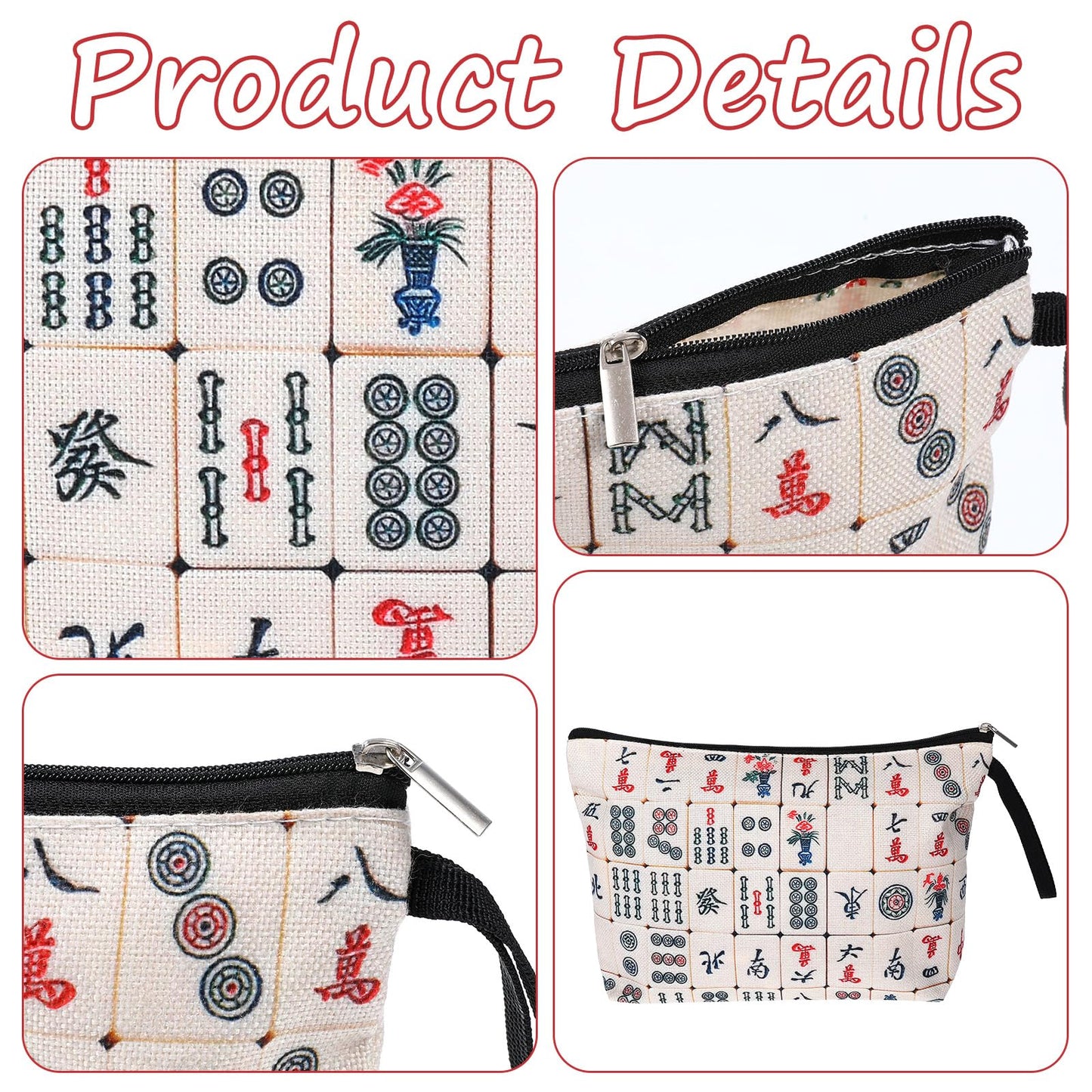 Mahjong Bag, Mahjong Gifts for Women Gifts for Mahjong Players Mahjong Accessories Mahjong Gifts for Mahjong Lover Women Mom Grandma Birthday Travel