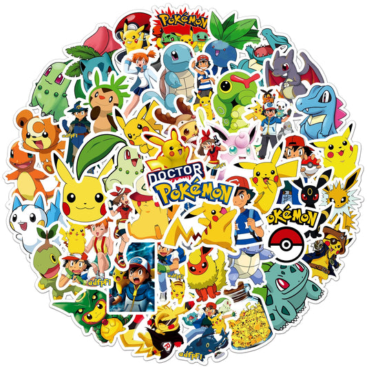 50PCS Cartoon Monster Stickers Waterproof & Durable Cute Decals for Perfect for Laptops, Phones, Skateboards, Luggage,Assorted Funny for Gifts, Party Favors.