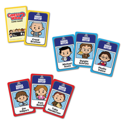 Guess WHO? Card Game: The Office, Featuring 20 Characters, Michael Scott, Jim Halpert, Pam Beesly and More, Family Friendly Deduction, 2 Players, Officially Licensed Merchandise & Collectible