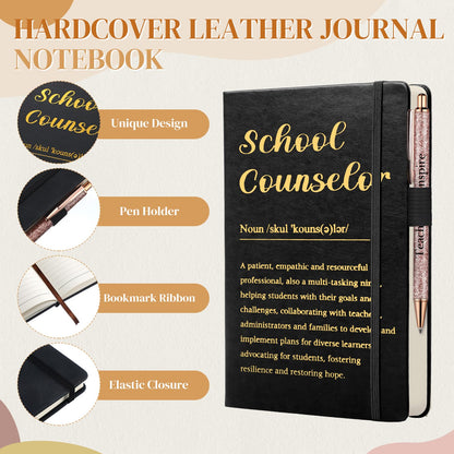 7 Pcs School Counselor Gift Sets Guidance Counselor Welcome Gift Include 16 oz Iced Cups Canvas Tote Makeup Bag Notepad 3 Ballpoints Pen for Back to School Women Teacher Educator Work