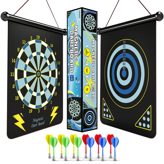 Gifts for 6 7 8 9 10 11 12 13 14 15 16 Years Old Girl Boys, Outdoor Games Activities Toys for Kids 8-12, Magnetic Dart Board, Teen Gift Ideas for Christmas, Birthday