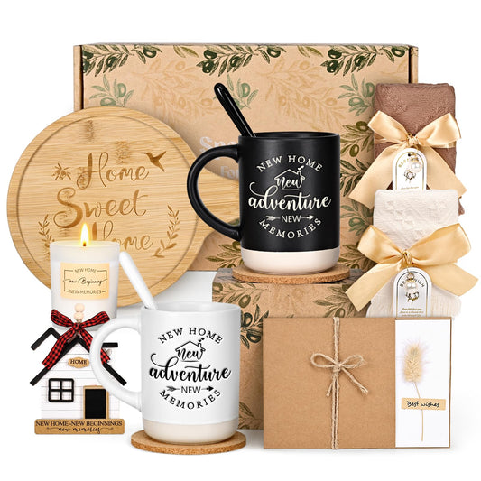 YHRJWN 13 Pcs House Warming Gifts New Home, Housewarming Gifts New Home, Closing Tokens for House Buyers, House Warming Gift for Women Men Friends, Housewarming Gift Box