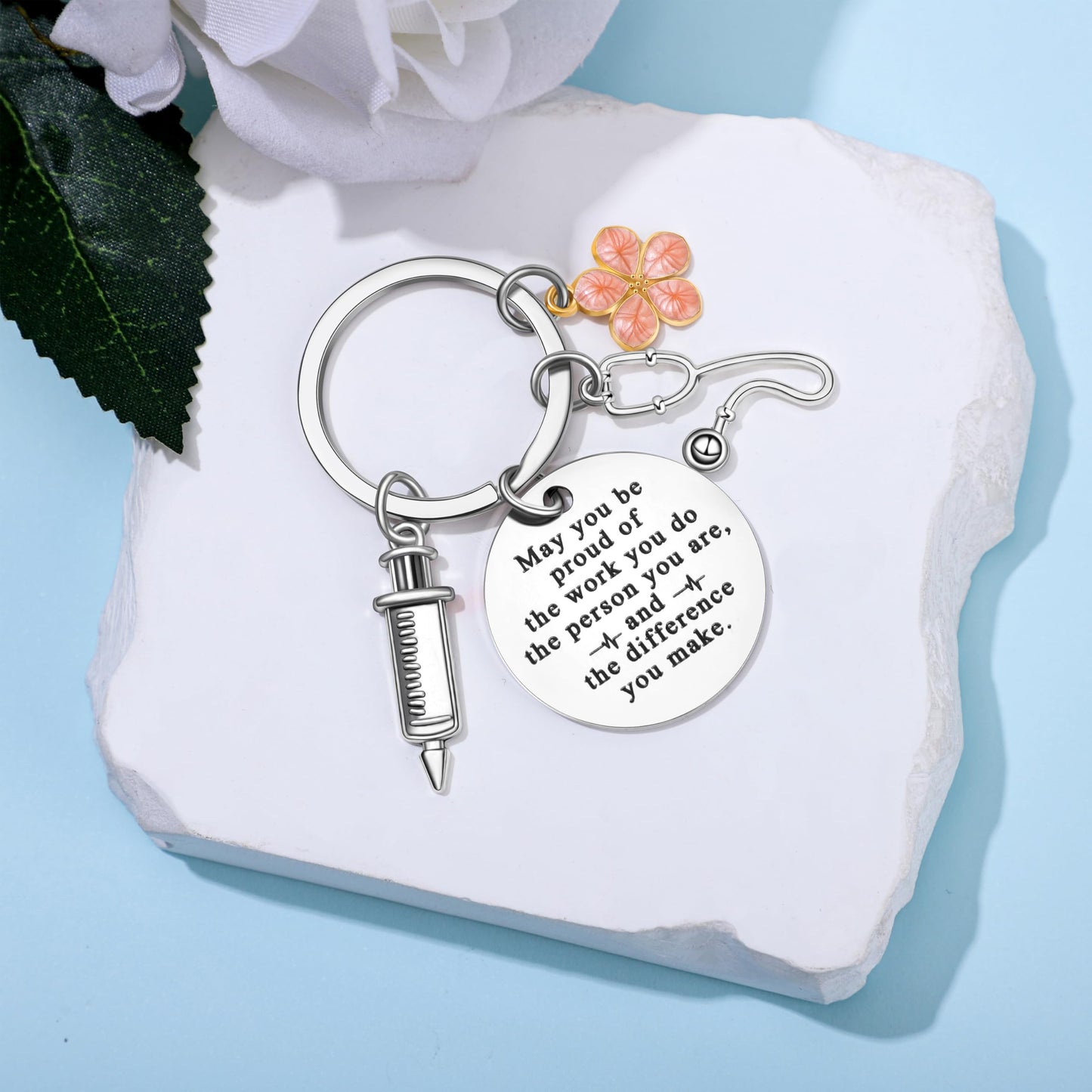 Nurse Gifts Nurses Week Gift Nurse Appreciation Gifts for Women Gift for Nurses Canvas Tote Bag Keychain