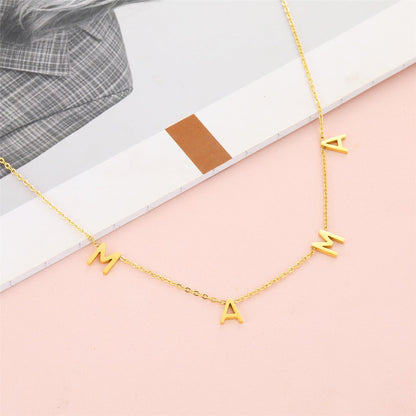 SKQIR Mama Necklaces For Women, Gold Plated Momma Mom Necklace,Pregnant Pregnancy Gifts For Expecting Mom, First Time New Mom Gifts,Mommy Mama To Be Gifts,Postpartum Gifts For Mom After Giving Birth