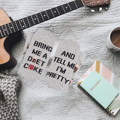 TSOTMO Drinking Gift Drinks Merch Novelty Socks Soda Gift for Soda Drinker Drinks Lovers Caffeine Free