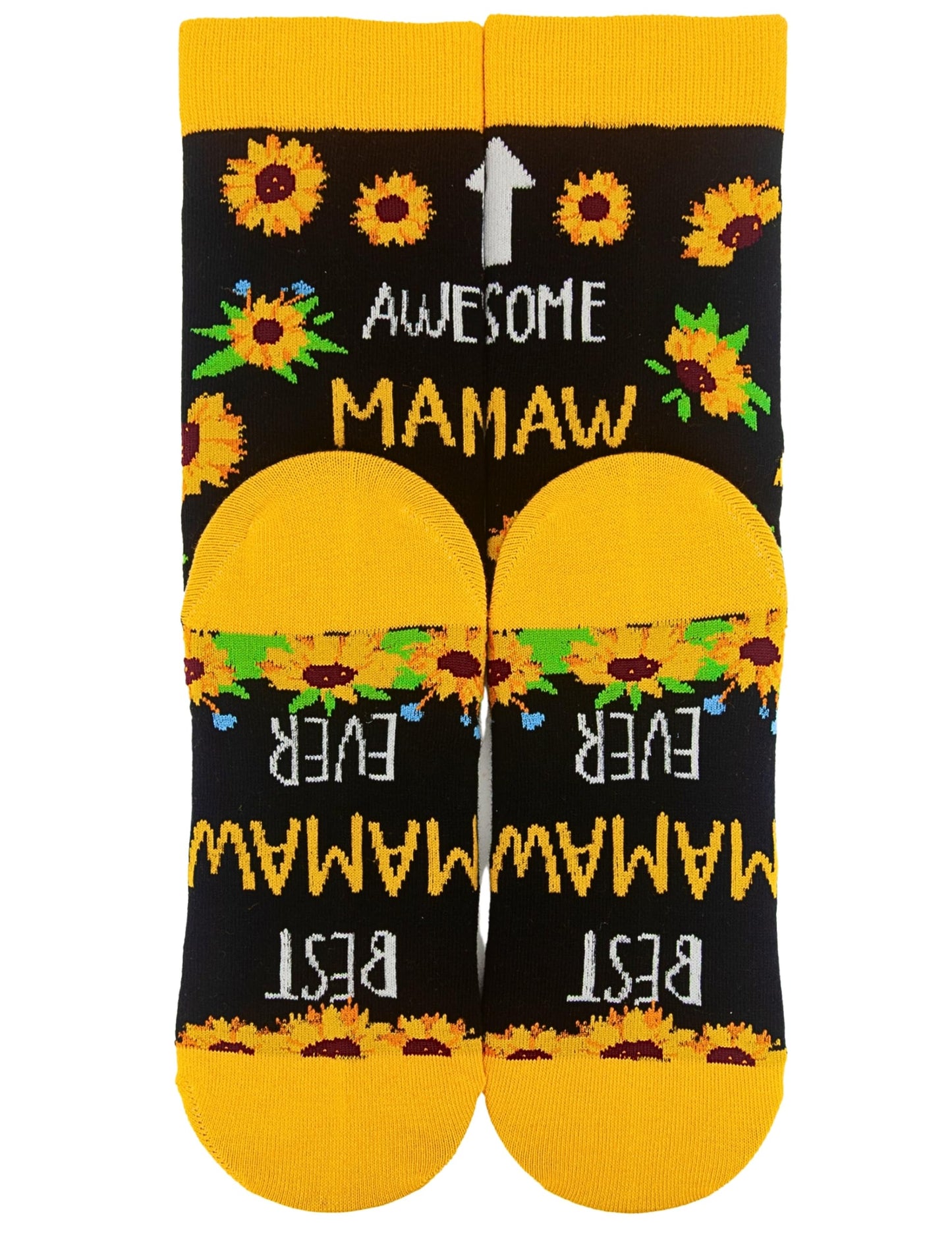 InnoBeta Mamaw Gifts, Mothers Day Gifts for Mamaw, One Size Crew Socks on Mother's Day, Christmas, Birthday