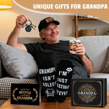 Gifts for Grandpa Birthday Grandpa Gifts for Men Funny Grandfather Gift for Best Grandpas New First Time Great Grandfather to Be Announcement Gift Grandad Happy Birthday Christmas Fathers Day Presents