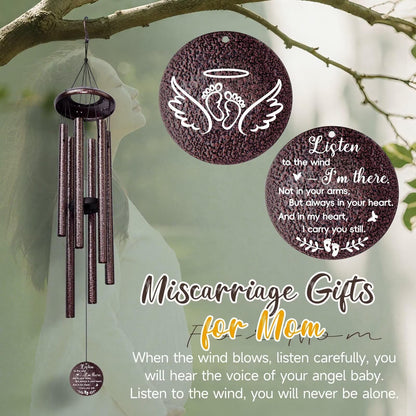 Miscarriage Gifts for Mothers, 25'' Loss of baby Sympathy Wind Chimes,infant loss memorial gifts,Bereavement,Condolence,Remembrance Gift,Miscarriage Keepsake for Mom,Windchimes in Memory of angel baby