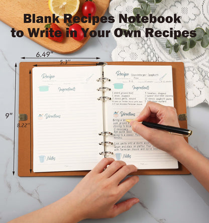Babysitter Recipe Cookbook-Appreciation Thank You Gift-Birthday or Christmas Gift for Nanny or Caregiver-Removable Binder Notebook with Blank Recipe Pages-Recipe for a Special Babysitter Keepsake