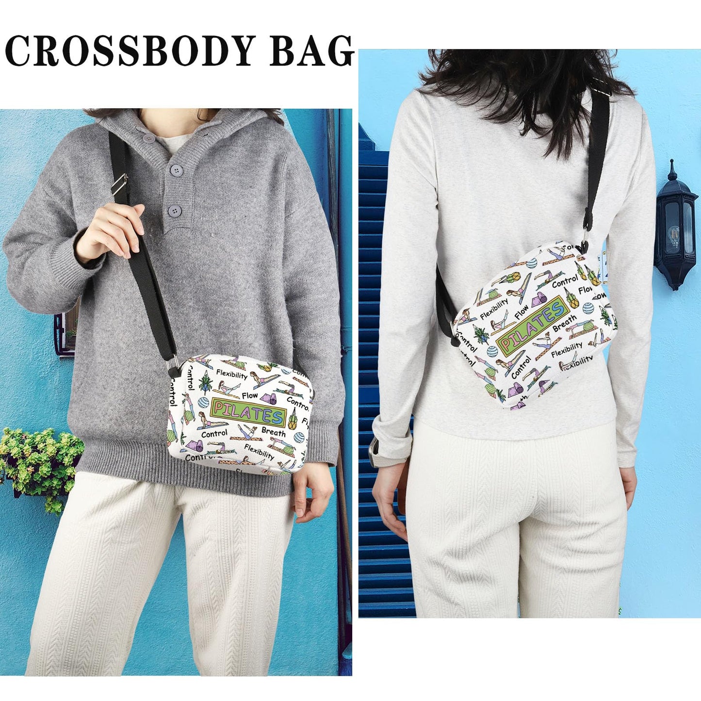 Pilates Crossbody Bag Pilates Instructor gift Pilates Teacher Gift Fitness Instructor Teacher Coach Exercise Workout gift