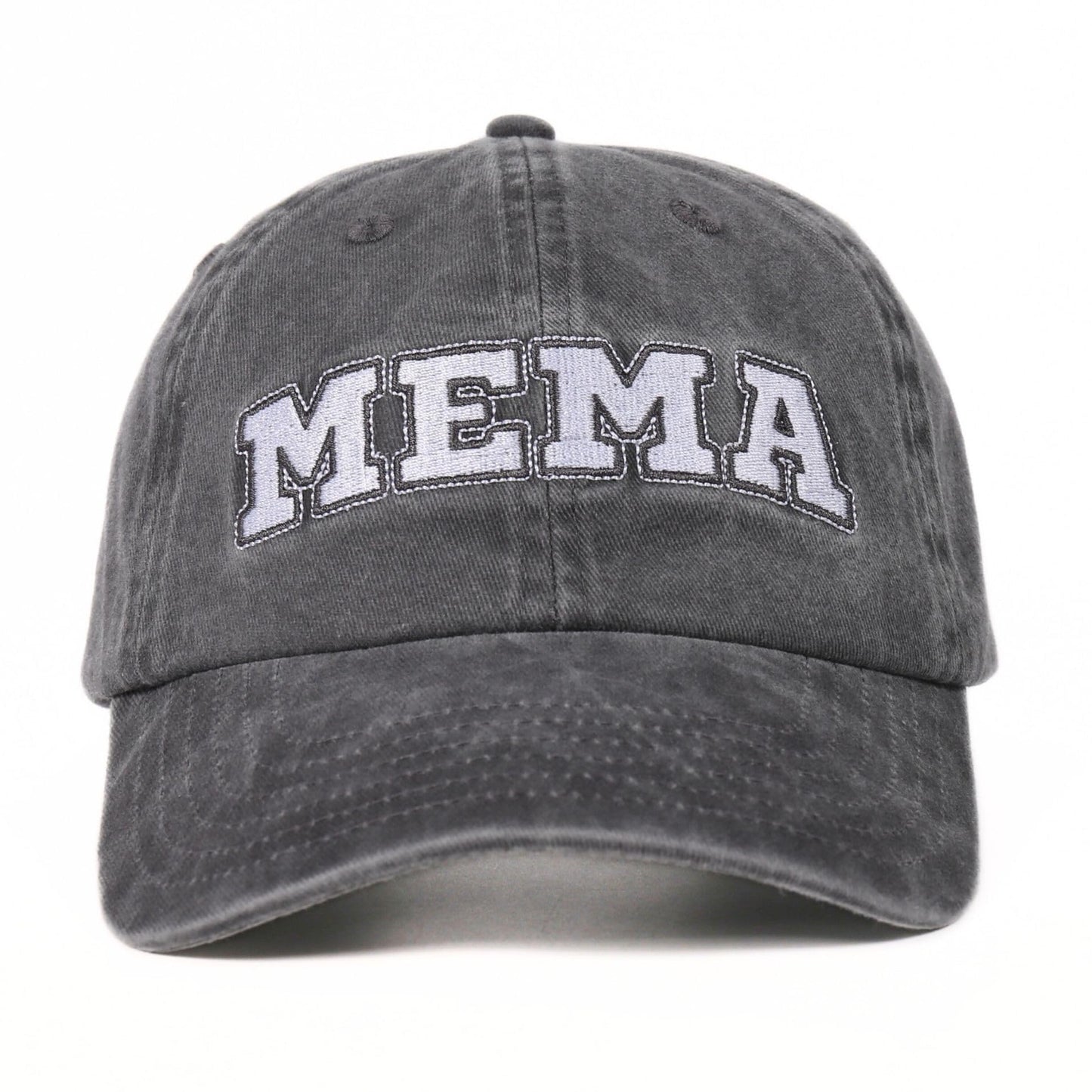 InnoBeta Mema Gifts Cap for Grandma, Funny Adjustable Embroidered Hat Gifts for Birthday, Christmas, Grey