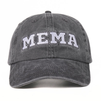 InnoBeta Mema Gifts Cap for Grandma, Funny Adjustable Embroidered Hat Gifts for Birthday, Christmas, Grey