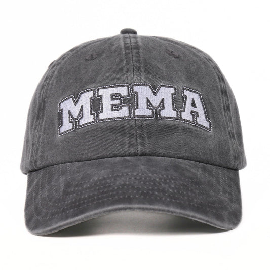 InnoBeta Mema Gifts Cap for Grandma, Funny Adjustable Embroidered Hat Gifts for Birthday, Christmas, Grey