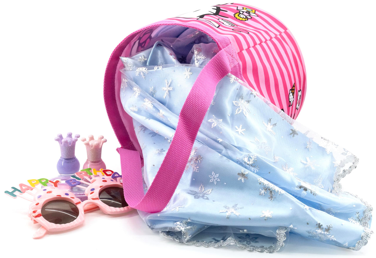 Sanrio Hello Kitty Tote Bag for Kids | Collapsible Halloween Trick or Treat Bag, Candy Tote, and Reusable Easter Basket | Hello Kitty Travel Tote, Shopping Bag, or Party Carryall | Ages 3+