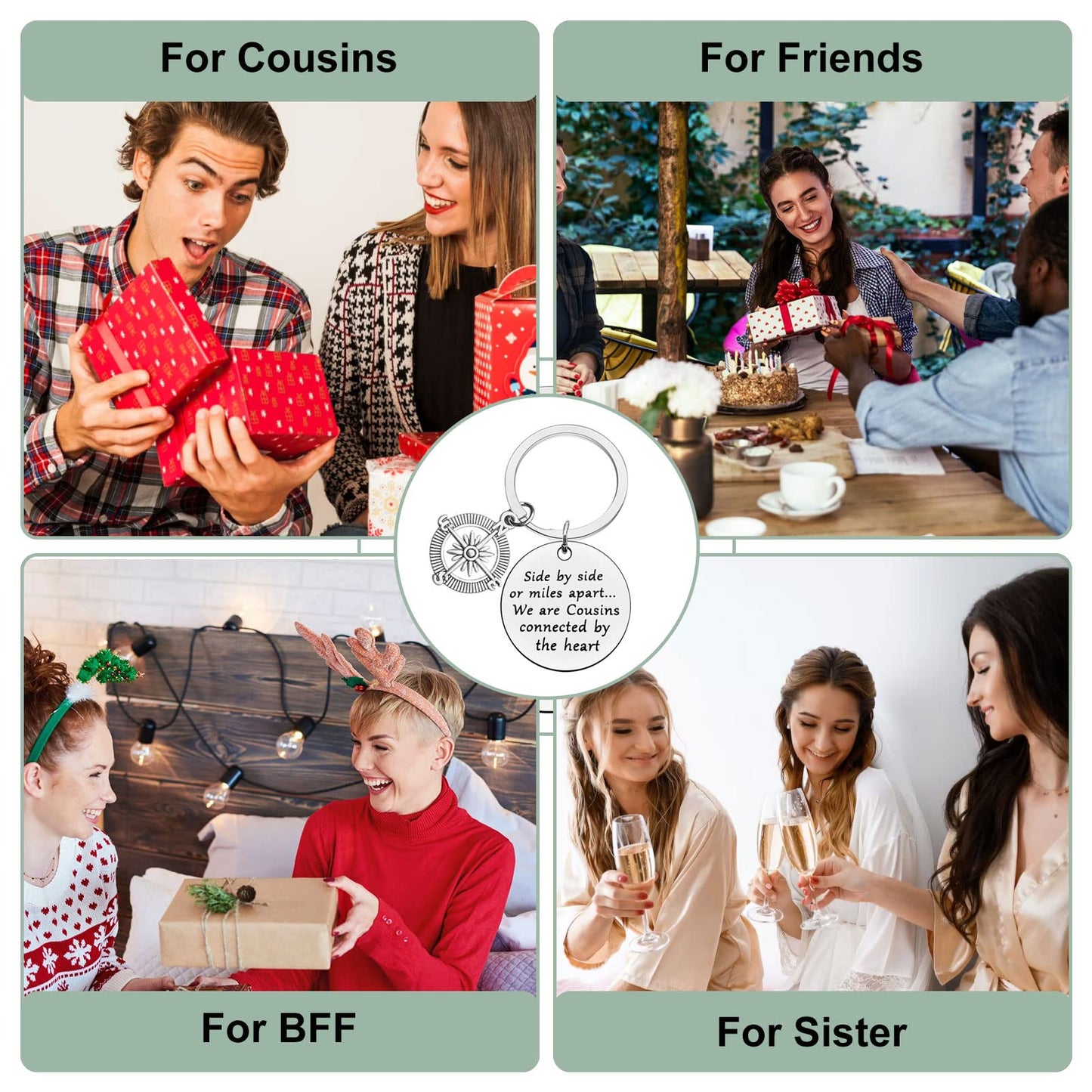 Cousins Thank You Gifts for Sister & Brother: Inspirational Friendship Gift
