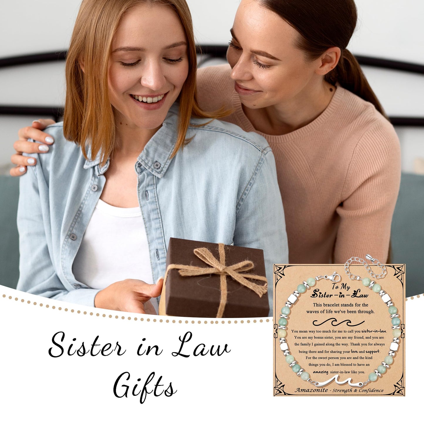 JoycuFF 𝗚𝗶𝗳𝘁𝘀 𝗳𝗼𝗿 𝗪𝗼𝗺𝗲𝗻 𝗪𝗮𝘃𝗲 𝗕𝗿𝗮𝗰𝗲𝗹𝗲𝘁 Birthday Graduation Christmas Valentines Mothers Day Meaningful Gifts Unique Wave Bracelets for Women