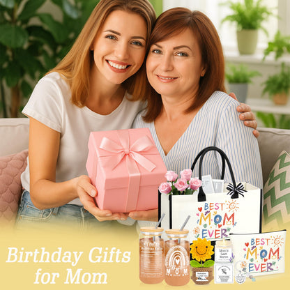 DOGMEM Mom Gifts, Mom Birthday Gift Ideas Basket for Moms Mama Mother from Daughter Son Child, Best Mom Ever Gifts, New Moms Gift
