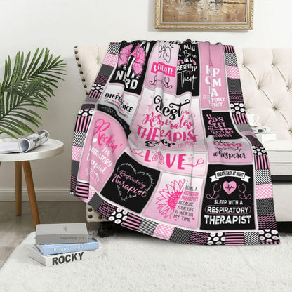 Respiratory Therapist Gifts, Respiratory Therapist Gifts for Women, Respiratory Care Week Gifts for Respiratory Therapist, Respiratory Therapist Birthday Gifts Throw Blanket 50"X 60"