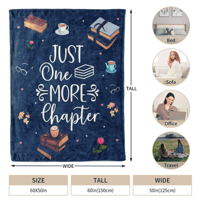Book Lovers Gifts, Graduation Gift for Him Her Book Lover Throw Blanket, Birthday Gifts for Women, Librarian Birthday Gift for Friends 60" x50 (Navy Blue)