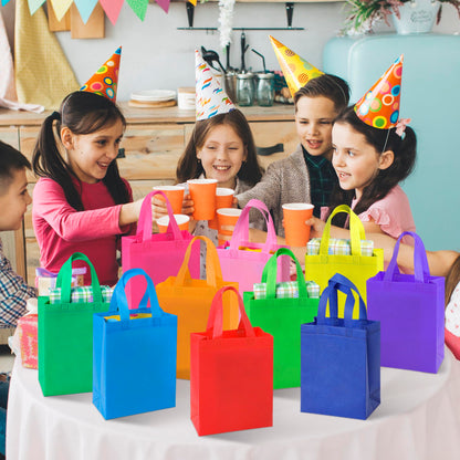 30Pcs Gift Bags Medium Size, Reusable Goodie Bag, Gift Bags with Handles for Party Favors, Birthday, Baby Shower