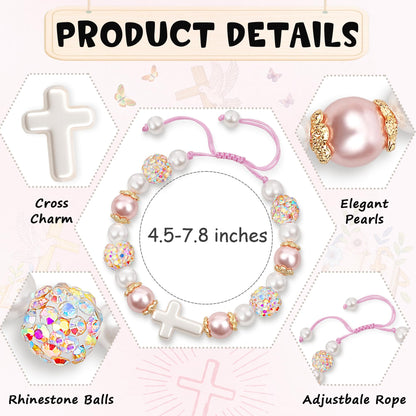 Sereney Preschool Kindergarten Graduation Gift for Girls, Birthday Gifts for Mom Grandma Daughter 1st New Mom Sister Step Mother, Pearl Bracelet as Beaded Bracelets for Wife Girlfriend Best Friends