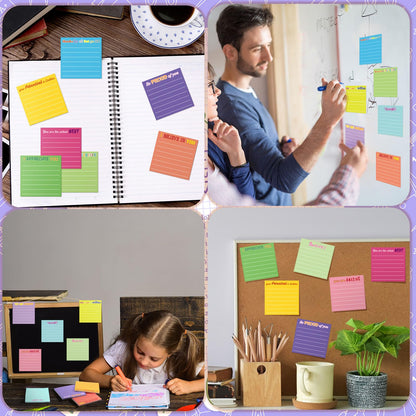 Yinder 24 Pcs Inspirational Sticky Notes Cute Motivational Sticky Notes Pad End of Year Employee Appreciation Gifts Bulk for Teacher Nurse Coworkers Office Supplies 3 x 3'' (Appreciation,Dark Color)