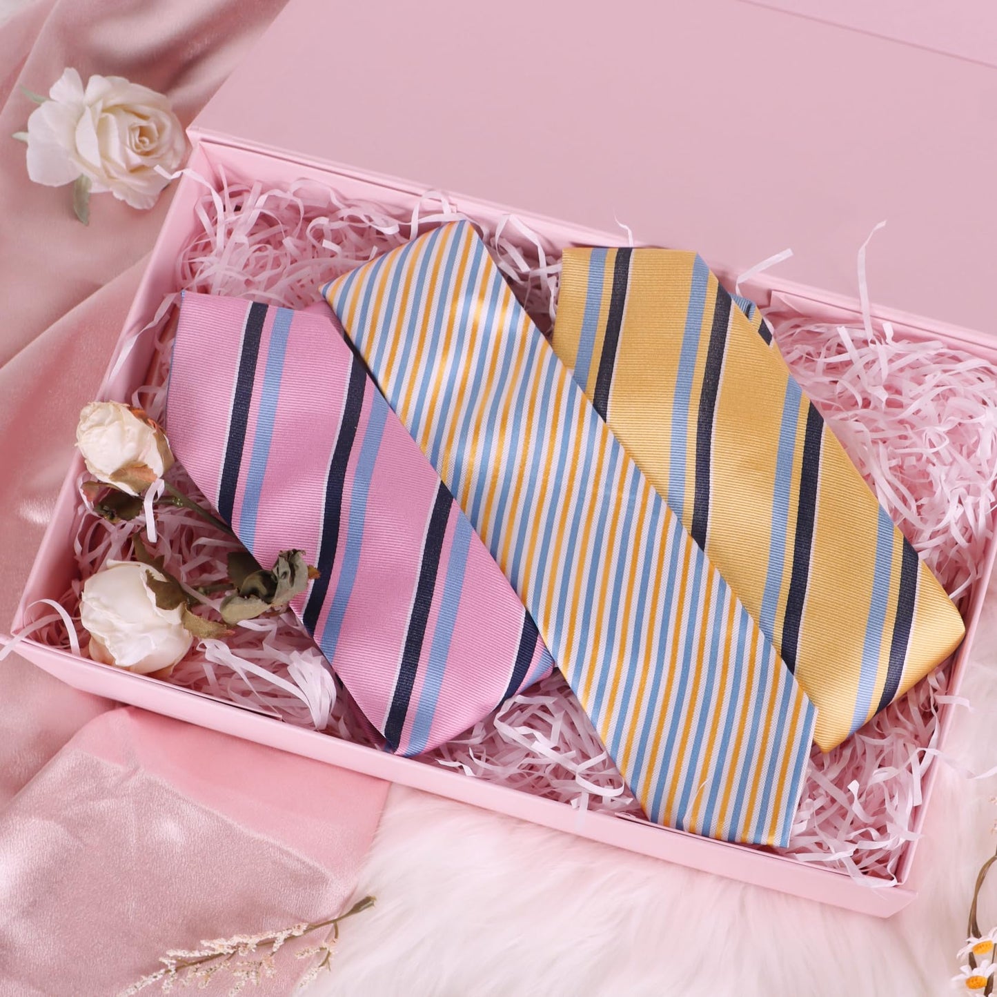 LFBOX Pink Gift Box with Magnetic Lids 13.8x8.3x4.4 in, Large Present Box for Bridesmaid Proposal Wedding Mother's Day 1 Pack