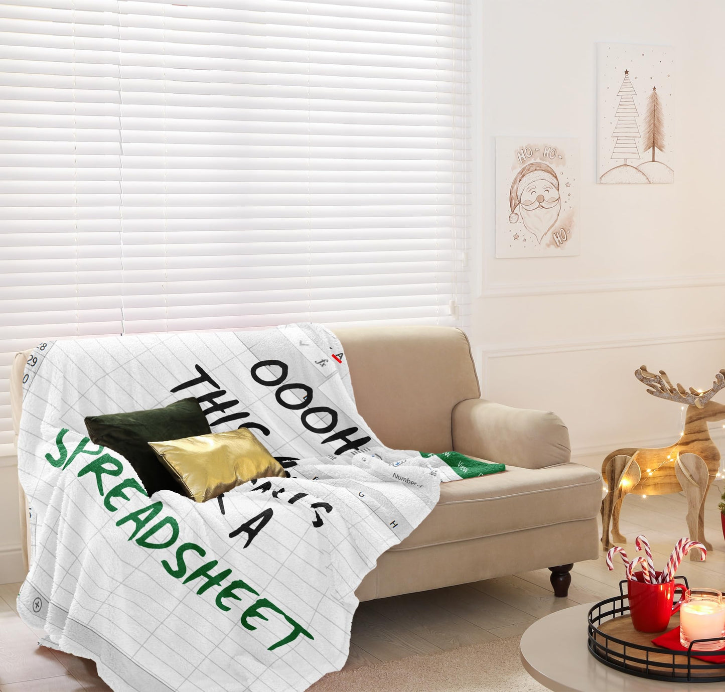 Accountant Gifts for Women/Men, Spreadsheet Gifts Funny, Gift for Accountants, Accounting Gift for Coworkers/Boss/Colleague/Friend, CPA Gifts, Excel Blanket 60"x50"