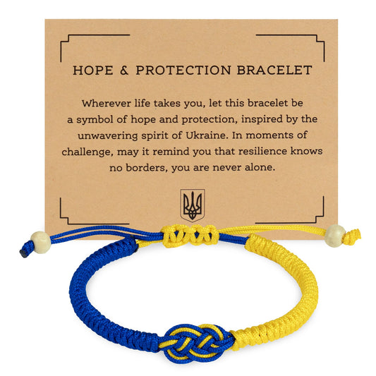 Ukraine Bracelet For Women, Men, Support Ukraine Jewelry, Infinity String Stand With Ukrainian Gifts, Blue And Yellow Flag Accessories, Proud Patriotic Product, Hope & Protection Blessing Merchandise