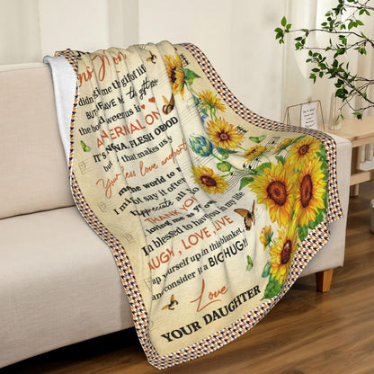 puekrtoa Bonus Mom Blanket 60"X50", Stepmom Gift, Gifts for Bonus Mom/Stepmom from Daughter, Best Bonus Moms Birthday Retirement Gift