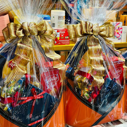 WIKDAY Cellophane Wrap for Gift Baskets 5 PCS 18x30 Inches Large Clear Cello Gift Bags with Ties Plastic for Gift Giving, Packaging Products