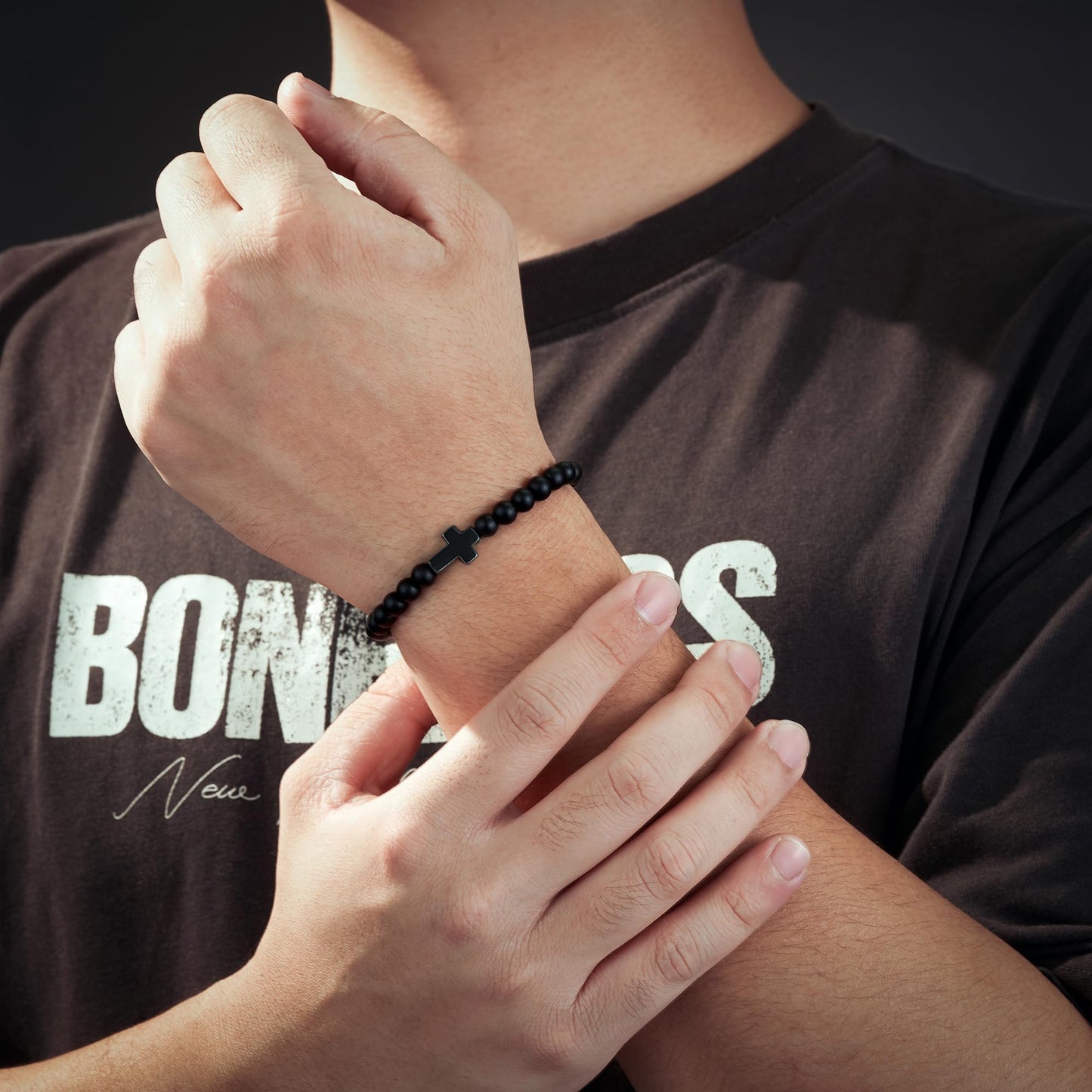 Tarsus Cross Bracelet for Men Teens, Cross Jewelry Christian Gifts for Easter, Christmas, Birthday, Valentines Day ...
