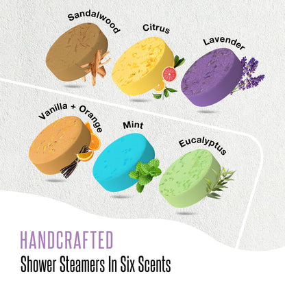 GOSSBY Shower Steamers Aromatherapy (6 Pcs) - Mothers Day Gift for Mom - Birthday, Stress Relief Gift for Women Wife Teen Girl - Basket Stuffers - Natural Essential Oils, Self Care Relaxation Home Spa