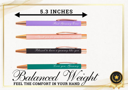 InnoBeta Gammy Gifts, Ballpoint Pen Set of 4, Gift Ideas for Gammy on Birthday, Christmas, Mother's Day - Gammy