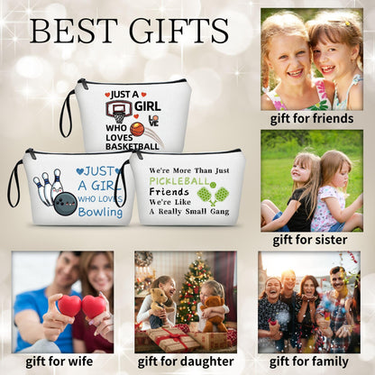 Pickleball Gifts for Women Pickleball Makeup Cosmetic Bag Accessories Party Decorations Birthday Friendship Gifts for Women Unique Sister Teenager Girl Stuff Coworker