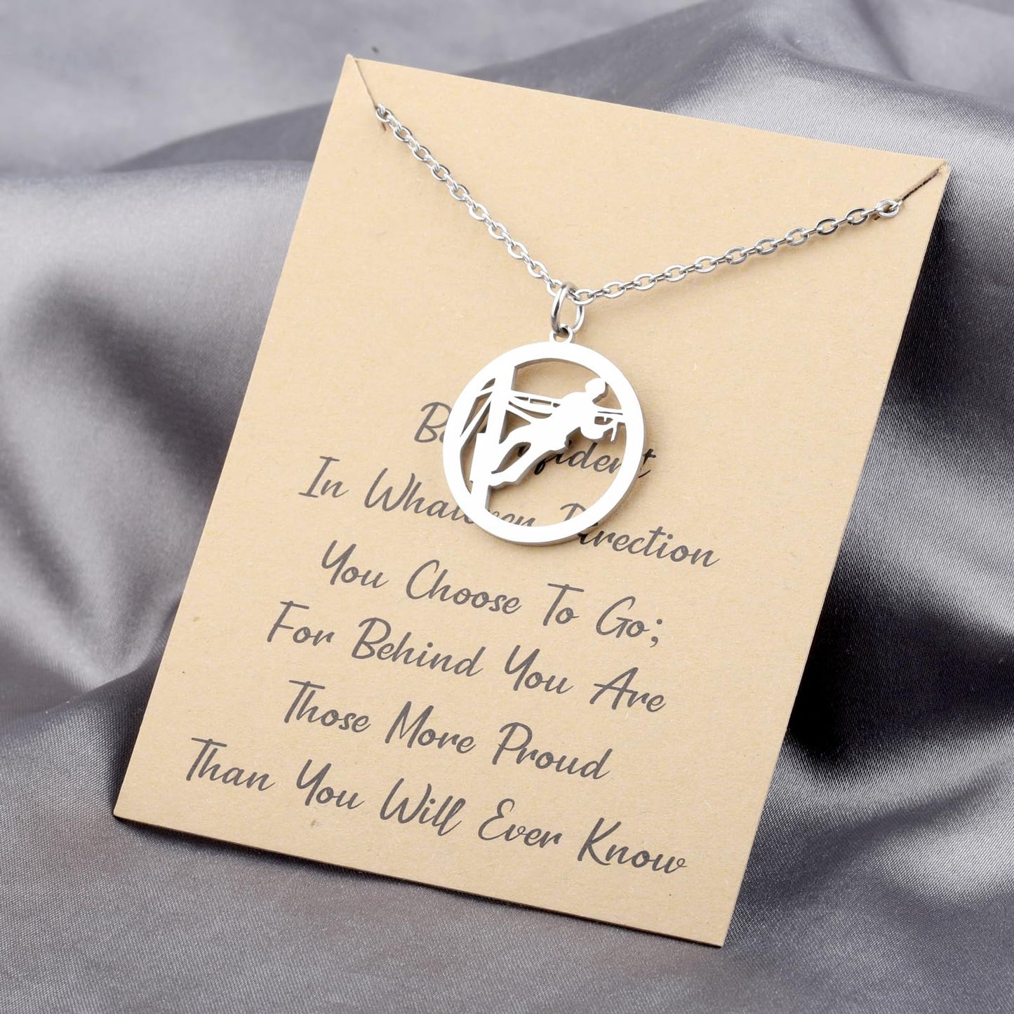 LQRI Lineman Necklace Electrician Gift Be Confident in Whatever Direction You Choose to Go Electrical Engineer Jewelry