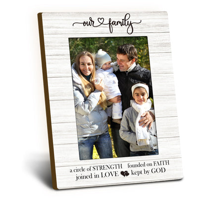 Family Picture Frames 4x6, Family Frame, Adoption Day Gifts, FamilyGifts, AdoptionGifts For Adoptive Parents, Religious Spiritual FamilyDecorative Photo Picture Frame for Table Desk Decor