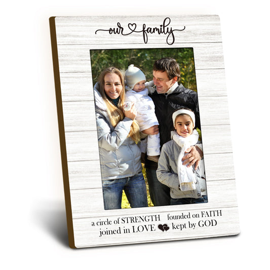 Family Picture Frames 4x6, Family Frame, Adoption Day Gifts, FamilyGifts, AdoptionGifts For Adoptive Parents, Religious Spiritual FamilyDecorative Photo Picture Frame for Table Desk Decor