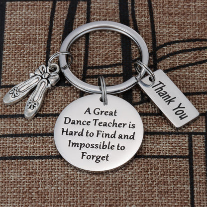 Kivosliviz Dance Teacher Gift Keychain for Women Man - Jewelry for Best Instructors