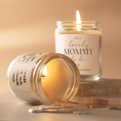 Mom to Be Mothers Day Gift, First Mothers Day Gifts for New Mom, Pregnancy Gifts for Expecting Moms - Lavender Scented Candle, Mommy to be Gift