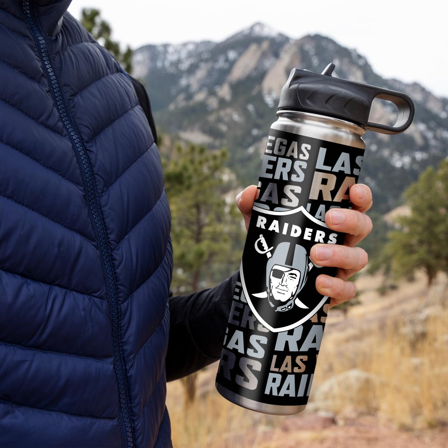 Rico Industries NFL Football Stainless Steel Tumbler with Lid - Great For Coffee, Tea, Water or Cocktails