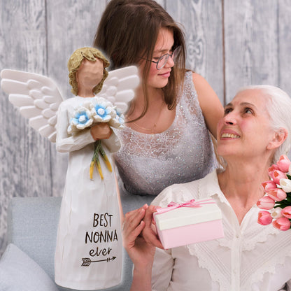 AUKEST Nonna Gifts for Grandma, Nonnie Gifts, Gift for Nonna, Sculpted Hand-Painted Figure