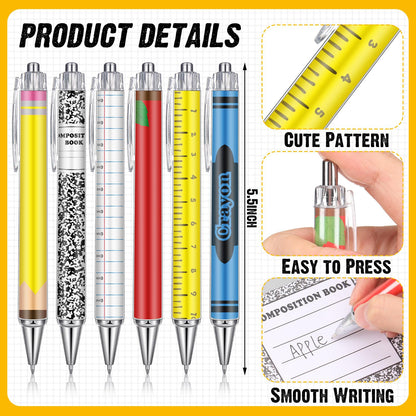Honeydak 12 Set End of Year Teacher Appreciation Gift in Bulk Graduation Teachers Gift Bulk Teacher Tumbler Cute Composition Book Sticky Note Ballpoint Pen for Mentor Lecturer Educator (16 oz,Classic)