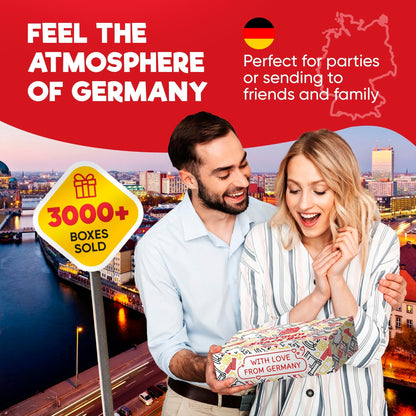 German Snack Box – Authentic German Chocolate & Snacks from Germany - International Snack Box with German Candy & European Treats – Great Gift for Food Lovers
