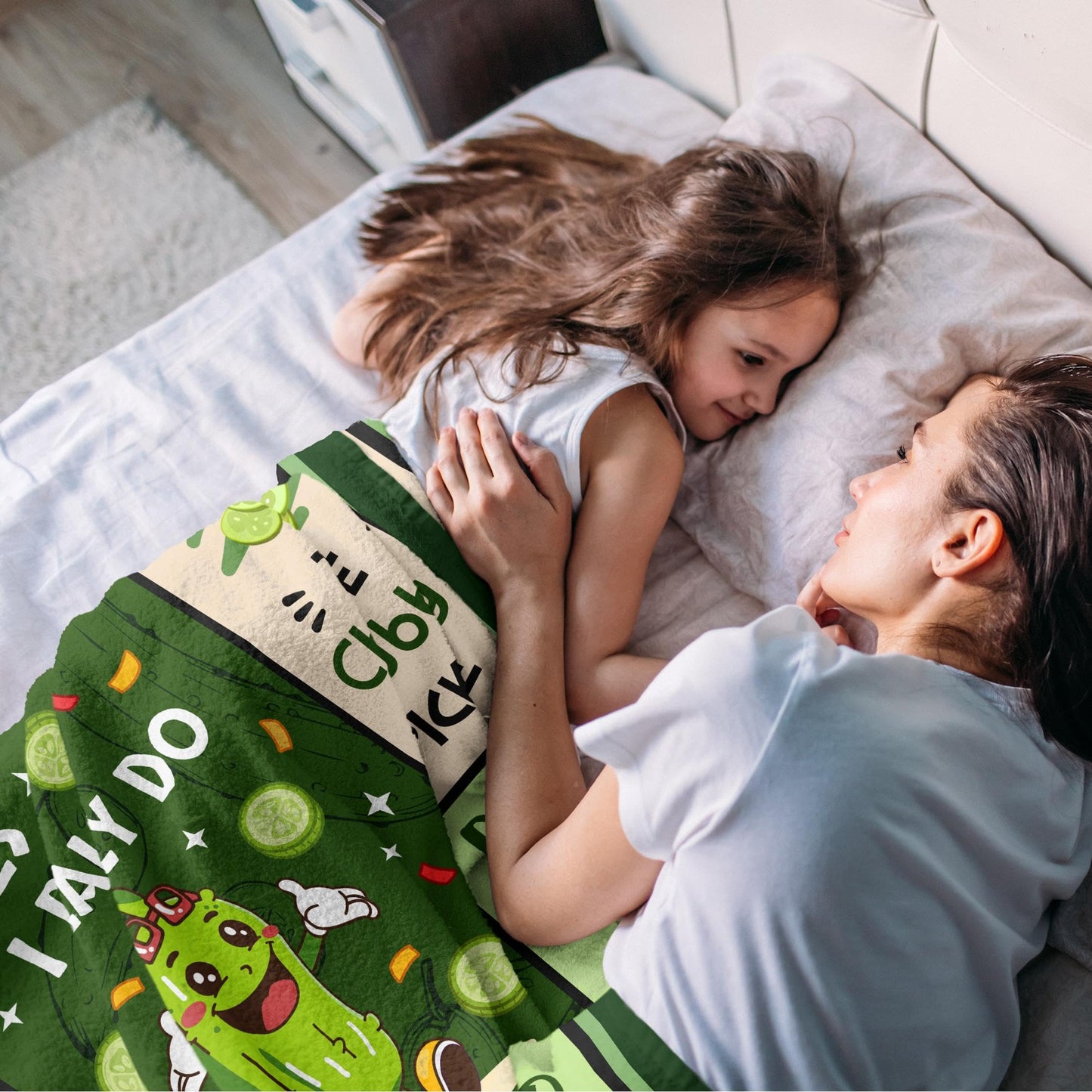 Pickle Gifts Blanket 50"x40", Pickles Gift for Pickle Lovers, Pickles Themed Present for Girl Boy Teens Kids, Birthday Gift Ideas for Her Him Women Men, Funny Gag Throw Blankets