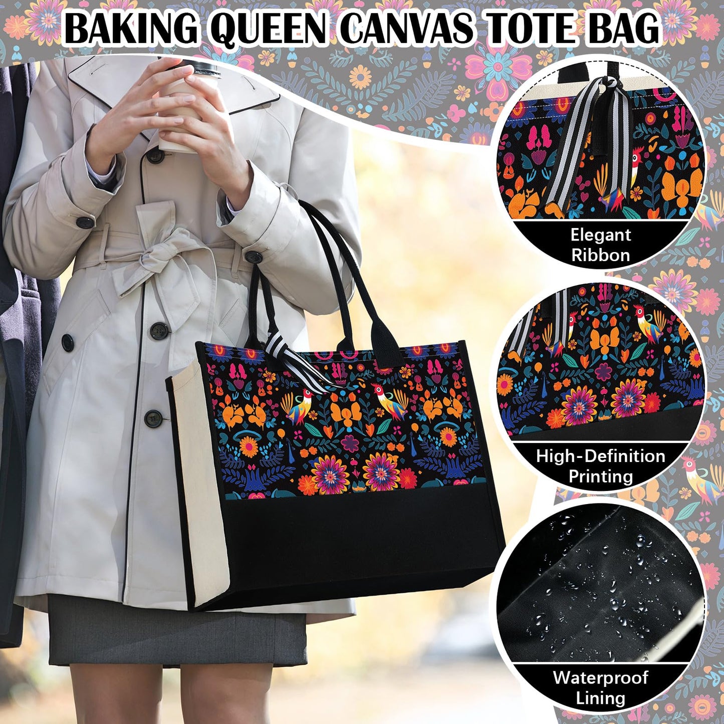 6 Pcs Mother's Day Baking Gifts Set Fun Baker Gifts for Women Birthday Presents for Mom Sister Wife Aunt